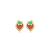 Brinco Infantil Moranguinho Folheado A Ouro 18k