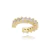 Kit Brinco Ear Hook E Piercing De Zirconia Navete Folheado - loja online