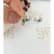 Brinco Piercing Pressão Fake Gotinha Esmeralda Prateado - loja online
