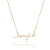 Colar Pingente Confie Manuscrito Folheado A Ouro 18k