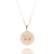 Colar Pingente Meninas Madrepérola Folheado A Ouro 18k