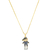 Colar Pingente Menino Azul Safira Folheada A Ouro 18k - comprar online