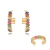 Kit Brinco Ear Hook Florzinhas E Piercing Zirconias Coloridas - comprar online
