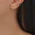 Kit Piercings Fake Argolinha Cristal E Gota Esmeralda Prateado