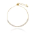 Pulseira Regulável Riviera Zirconias Cristal Folheada A Ouro 18k