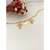 Pulseira Pingente Casal De Zirconias Folheada A Ouro 18k na internet
