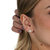 Brinco Trevo Pequeno Cravejado De Zirconias Folheado A Ouro 18k - comprar online