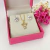 Conjunto Brincos e Colar Menino Menina De Zirconias Banhado A Ouro - loja online