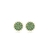 Conjunto Colar E Brincos Chuveirinho Verde Esmeralda Folheado A Ouro 18k - comprar online