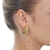 Brinco De Argola Maxi Liso Folheado A Ouro 18k na internet