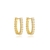 Brinco Argola Riviera De Zirconias Folheado A Ouro 18k