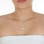 Colar E Pingente Duas Meninas Lacinhos Cristal Folheado A Ouro 18k - comprar online