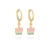 Brinco Infantil Argolinha Coroa Colorido Folheado A Ouro 18k - comprar online
