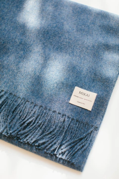 Bufandon Baby Alpaca Celeste Jeans - tienda online