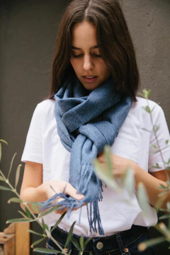 Bufandon Baby Alpaca Celeste Jeans