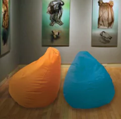 Promoción 2 Puff Pera Lona Mediano en internet