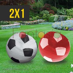 2x1 Puff Balón Lona Mediano Obsequio en Variados Colores - tienda online