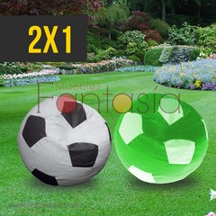 2x1 Puff Balón Lona Mediano Obsequio en Variados Colores - Muebles Fantasia