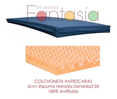 Colchoneta Antiescaras 5cm*120cm*190/muebles Fantasía