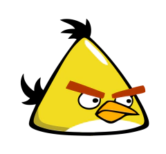 Puff Angry Birds Amarilloen cuerotex - comprar online