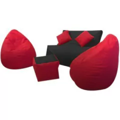 Sala Puff Pera Lona - Muebles Fantasia