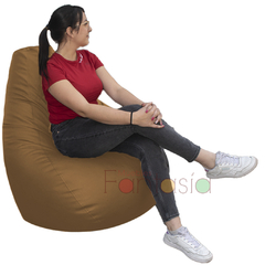 Puff Pera Cuerotex Gigante - Muebles Fantasia