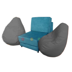 Super combo Silla Cama Tipo Lido 70 cm + 2 Puff en internet