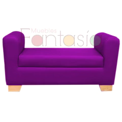 Puff Fijo con Brazos / Muebles Fantasía sas - Muebles Fantasia