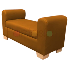 Puff Fijo con Brazos / Muebles Fantasía sas