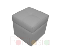 Puff Baúl Cubo 45 cm Tela Memphis - Muebles Fantasia