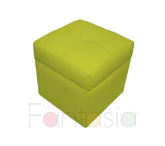 Imagen de Puff Baúl Cubo 45 cm Tela Memphis
