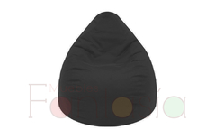 Puff Pera Lona Negro - Tamaño Infantil - Muebles Fantasia