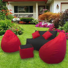 Sala Puff Pera Lona - Muebles Fantasia