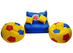 Sala Puff Balones Cuerotex - Selección Colombia - Muebles Fantasia