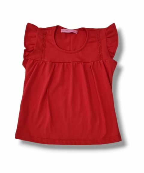 Remera con puntilla beba