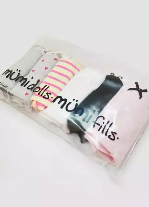 Pack X6 Bombacha culotte Mumi Dolls