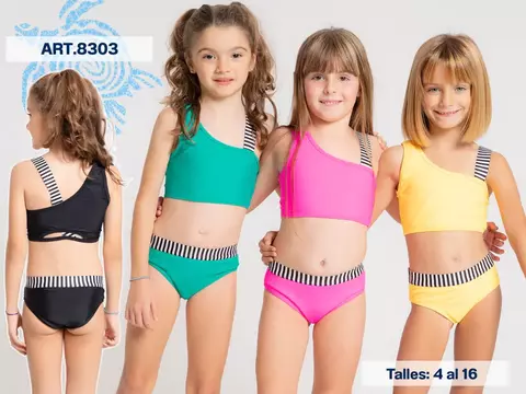 Bikini liso con elastico Viento y Olas - comprar online