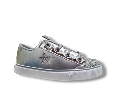 Zapatilla metalizada con glitter - CUANDO SEA GRANDE