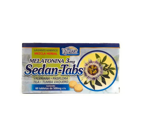SEDAN TABS 60 TABLETS WITH MELATONIN