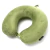 Almohada inteligente Wanderlust color verde militar con diseño ergonómico en forma de U, ideal para viajes y soporte cervical.