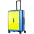 Set X2 Valijas Crossover Mediana + Grande Policarbonato Compass Azul con Amarillo - La Nueve Equipajes