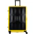 Set X2 Valijas Crossover Mediana + Grande Policarbonato Compass Negro con Amarillo - comprar online