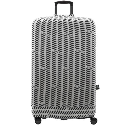 Funda de Valija Tamaño Grande Crossover Blanca Logo Negro