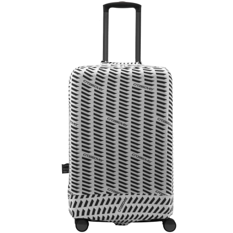 Funda de Valija Tamaño Cabina Crossover Blanca Logo Negro