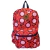 Mochila Gremond Portanotebook Roja Estampado Rosa - comprar online