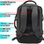Mochila Crossover De Viaje Lyra Engomada Negro