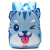 Mochila Infantil Skora Hello Kawaii Kori Lobo Azul 35288