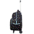 Mochila con carro Xtrem Run gato negro 147874-D094 - La Nueve Equipajes
