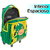 Mochila con carro primer grado Xtrem Lincoln Green Dino - La Nueve Equipajes