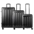 Set Valijas Crossover Sienna Negro 100% ABS